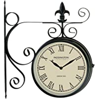 Los mejores  - Gardman Reloj de estación- en Color Negro- 43 x 39 x 10 cm- 17238